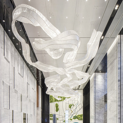 Customized_Glass_Ribbons_Chandelier_9