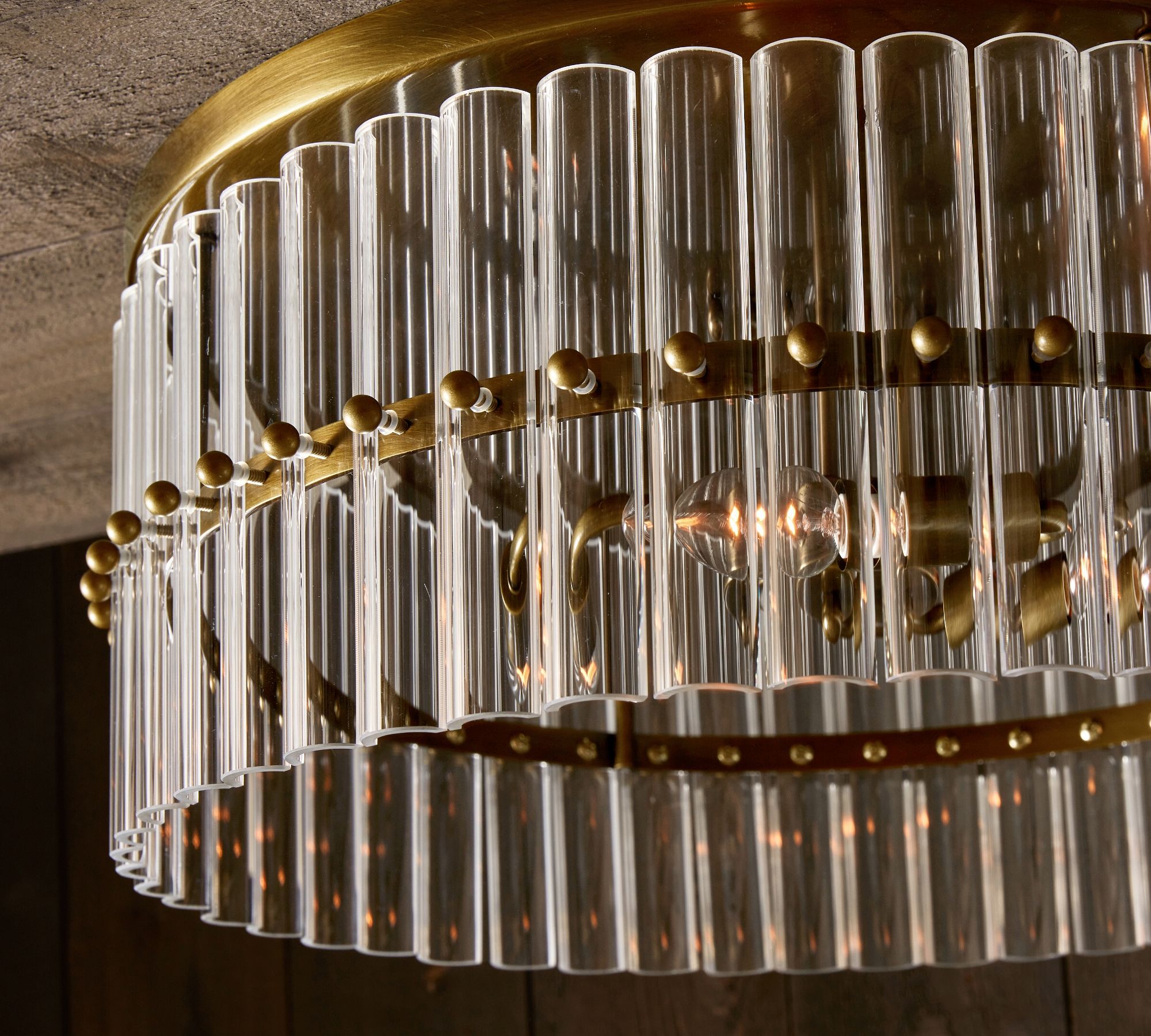 Molly Crystal Round Flush Mount 29.5" 48"