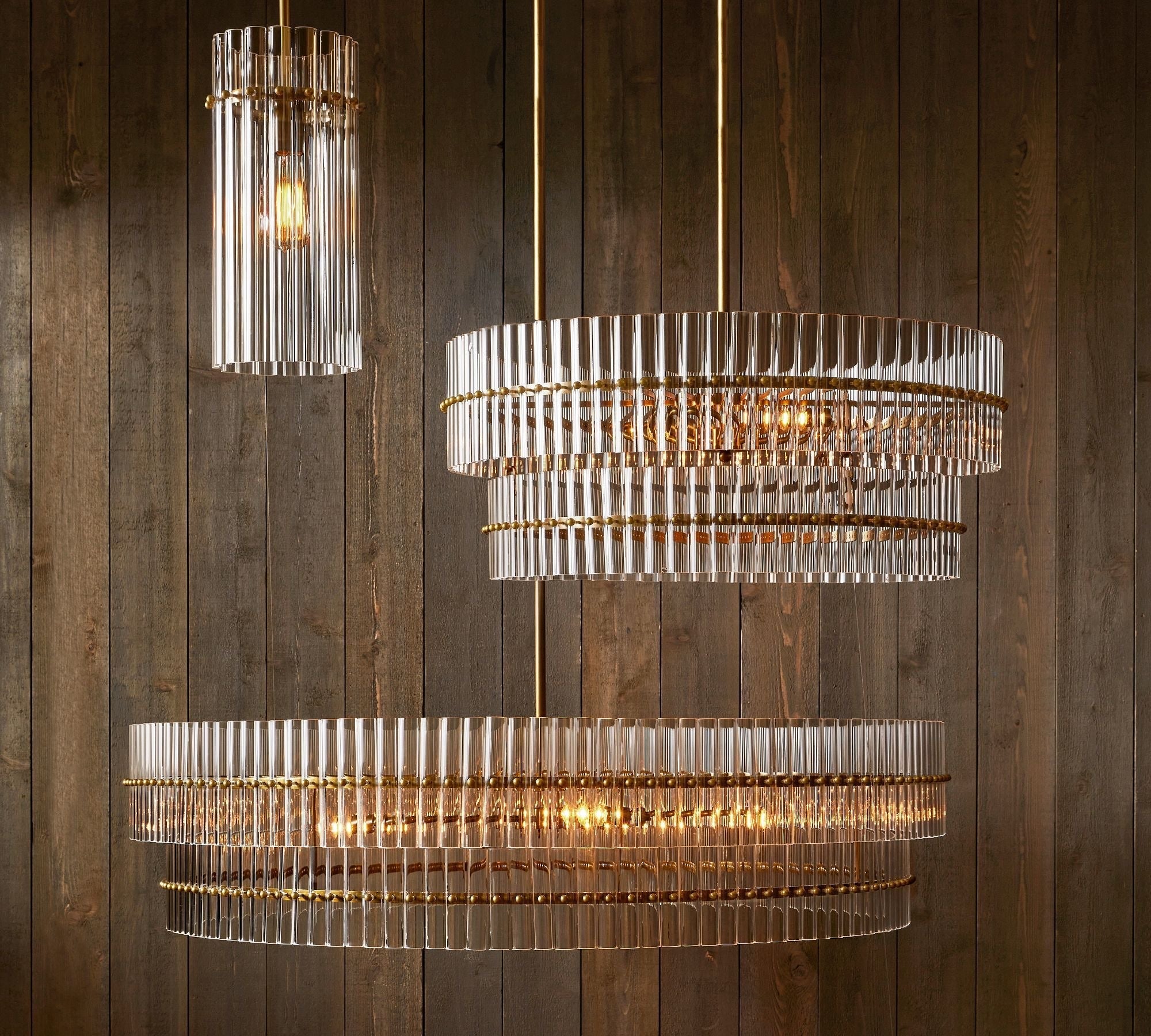 Molly Crystal Round Chandlier 29.5" 48"