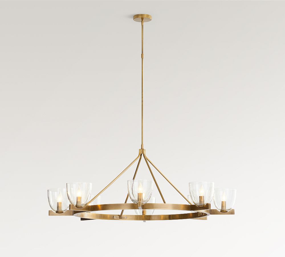 Chamberlin Metal Round Chandelier (50")