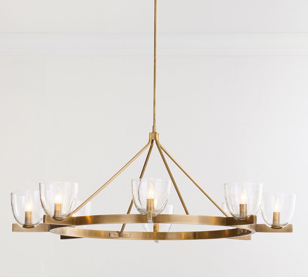 Chamberlin Metal Round Chandelier (50")