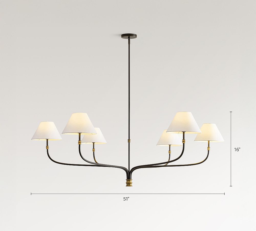 Collins Metal Round Chandelier (36"-51")