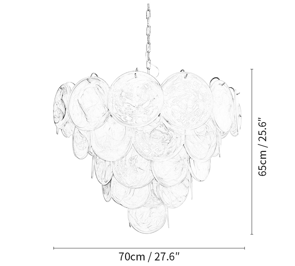 Murano Chandelier 57 Gold